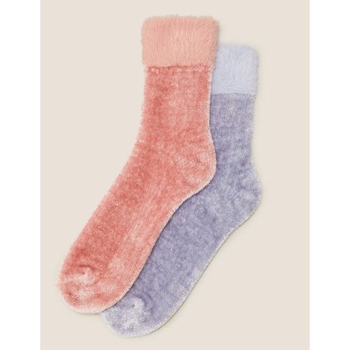Pk Velvet Ankle High Socks pink - Marks & Spencer - Modalova