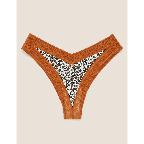 Cotton & Lace Printed Miami Knickers orange - Marks & Spencer - Modalova