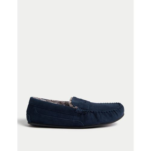 Suede Slippers with Freshfeet™ - Marks & Spencer - Modalova