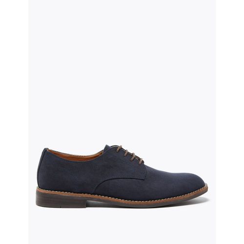 Wide Fit Derby Shoes navy - Marks & Spencer - Modalova