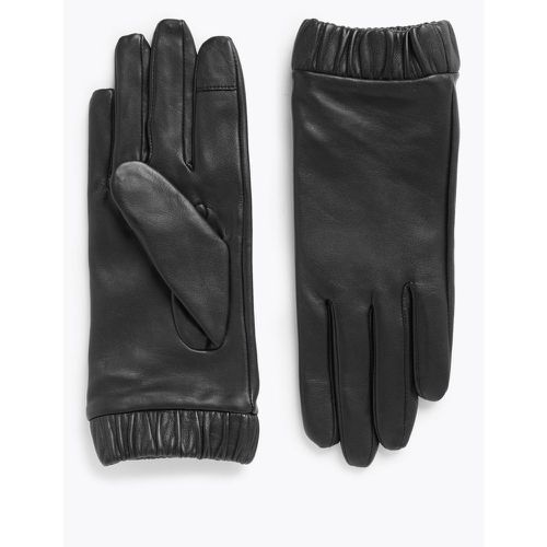 Leather Touchscreen Cuffed Gloves - Marks & Spencer - Modalova