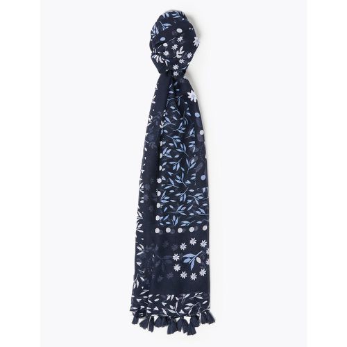 Western Tassel Scarf navy - Marks & Spencer - Modalova