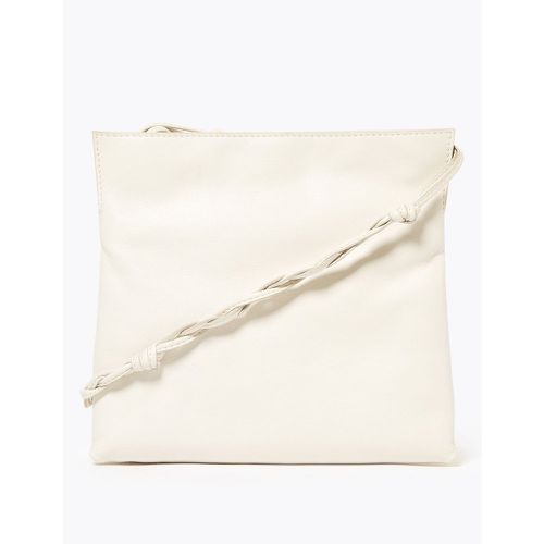 Leather Messenger Bag cream - Marks & Spencer - Modalova