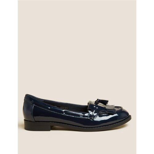 Patent Tassel Loafers navy - Marks & Spencer - Modalova