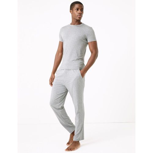 Premium Cotton Supersoft Pyjama Bottoms grey - Marks & Spencer - Modalova