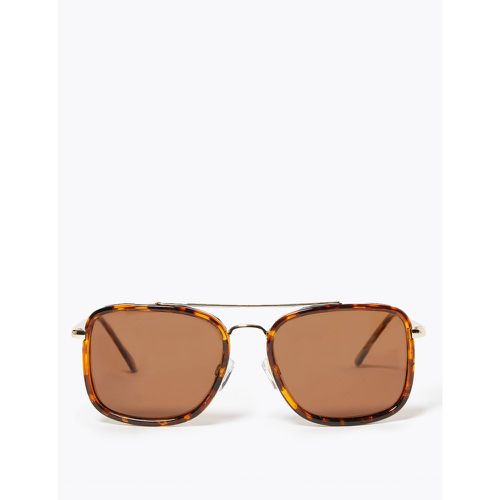 Metal Aviator Polarised Sunglasses brown - Marks & Spencer - Modalova