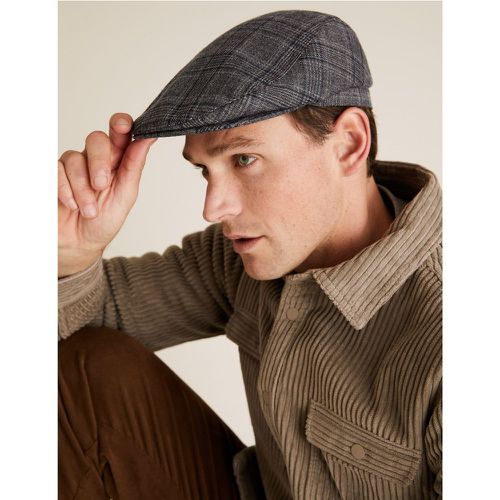 Checked Flat Cap with Thermowarmth™ - Marks & Spencer - Modalova