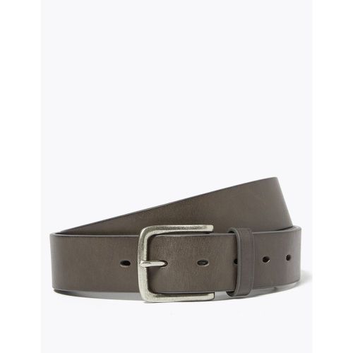 Italian Leather Casual Belt grey - Marks & Spencer - Modalova