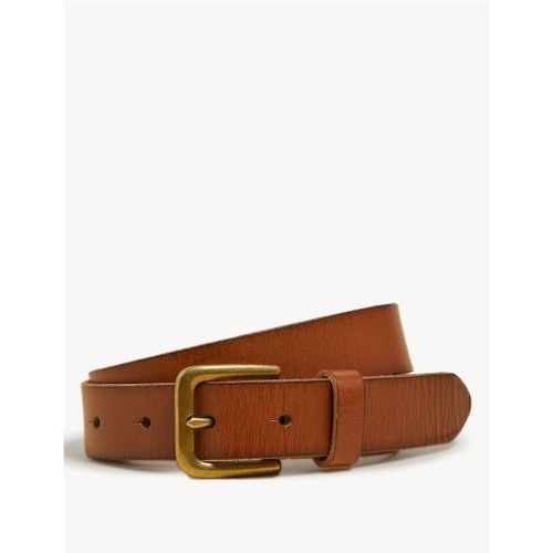 Italian Leather Casual Belt brown - Marks & Spencer - Modalova