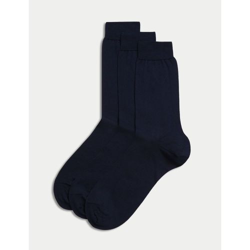 Pack Luxury Cotton Socks navy - Marks & Spencer - Modalova
