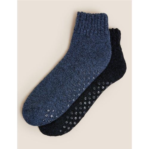 Pack Chunky Slipper Socks blue - Marks & Spencer - Modalova