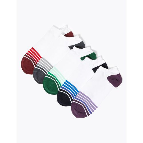 Pack Cool & Fresh™ Trainer Socks white - Marks & Spencer - Modalova