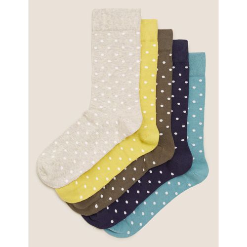 Pack Cool & Fresh™ Polka Dot Socks -coloured - Marks & Spencer - Modalova