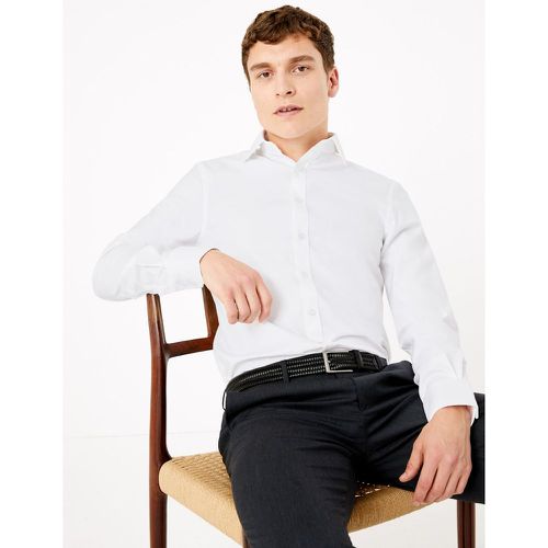 Slim Fit Shirt Easy Iron with Stretch - Marks & Spencer - Modalova
