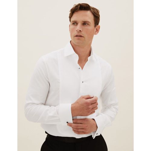 Tailored Fit Pure Cotton Dinner Shirt - Marks & Spencer - Modalova