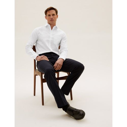 Slim Fit Non Iron Twill Shirt white - Marks & Spencer - Modalova