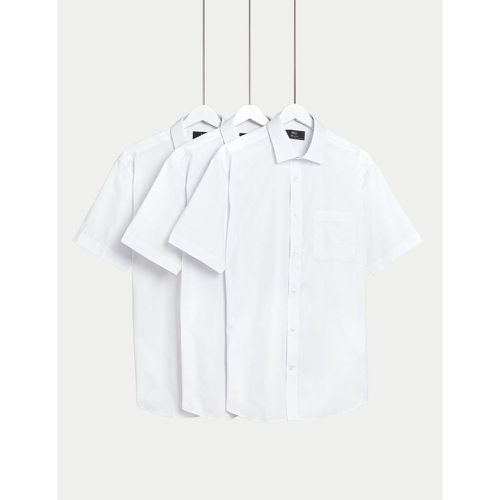 Pack Regular Fit Short Sleeve Shirts - Marks & Spencer - Modalova