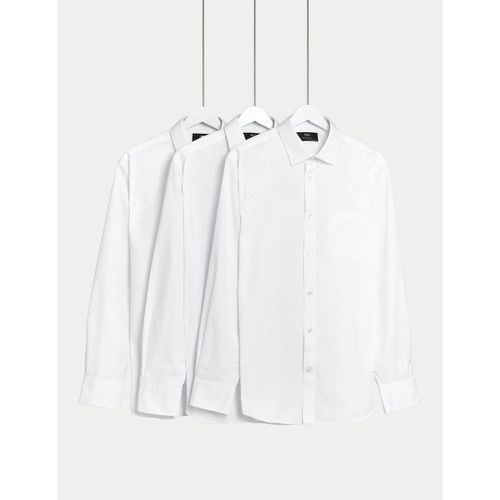 Pack Regular Fit Long Sleeve Shirts - Marks & Spencer - Modalova