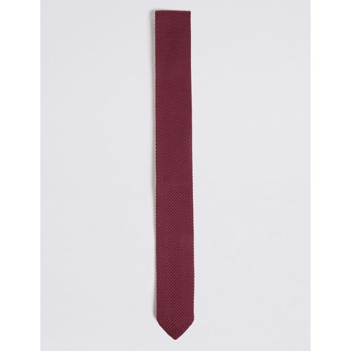 Skinny Knitted Tie red - Marks & Spencer - Modalova