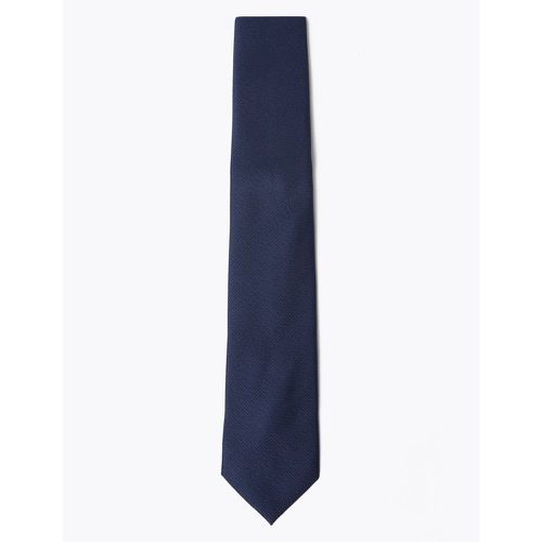Geometric Woven Slim Tie & Pocket Square Set navy - Marks & Spencer - Modalova