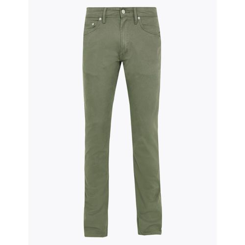 Slim Fit 5 Pocket Stretch Trousers green - Marks & Spencer - Modalova
