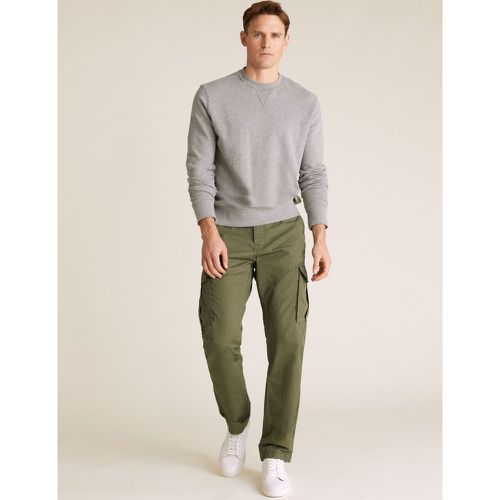 Straight Fit Cargo Trousers green - Marks & Spencer - Modalova