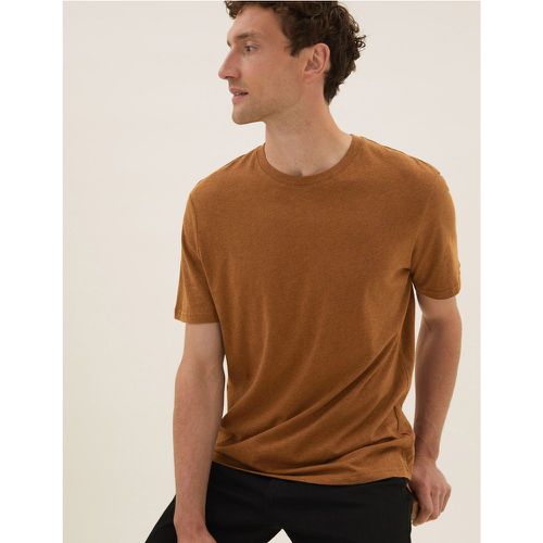 Pure Cotton Crew Neck T-Shirt brown - Marks & Spencer - Modalova
