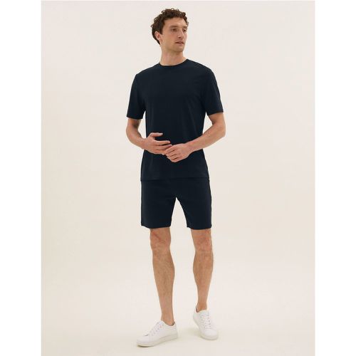 Drawstring Jersey Shorts navy - Marks & Spencer - Modalova