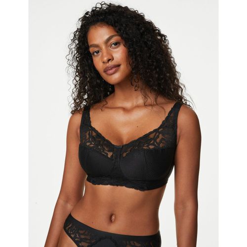 Silk & Lace Non-Wired Push Up Plunge Bra A-E