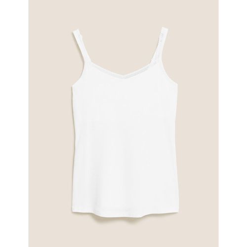 Lace Trim Vest with Secret Support™ - Marks & Spencer - Modalova