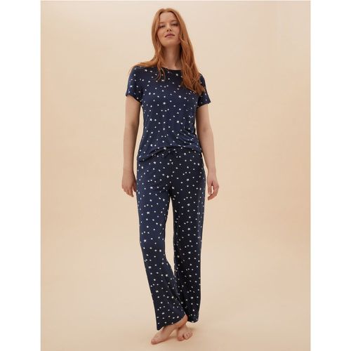 Star Print Pyjama Set navy - Marks & Spencer - Modalova