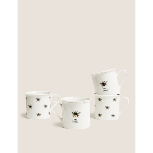 Set of 4 Bee Mugs black - Marks & Spencer - Modalova