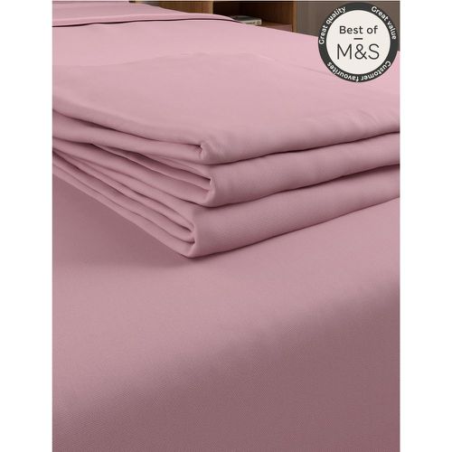 Egyptian Cotton 230 Thread Count Flat Sheet pink - Marks & Spencer - Modalova