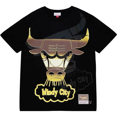 T-Shirt mit Rundhalsausschnitt Chicago Bulls - Mitchell & Ness - Modalova