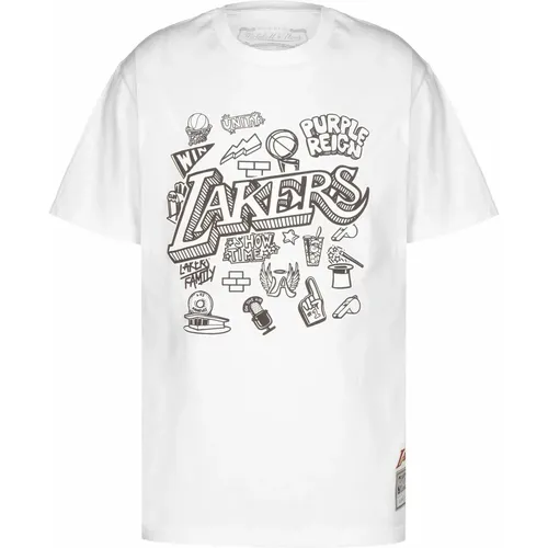 Maglietta Los Angeles Lakers Doodle - Mitchell & Ness - Modalova