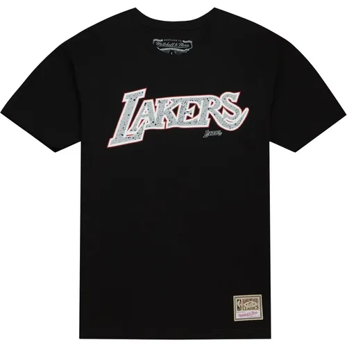 T-Shirt Los Angeles Lakers Cracked Cement - Mitchell & Ness - Modalova