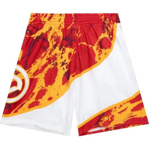 Shorts Atlanta Hawks NBA Team Marble Swingman 1986 - Mitchell & Ness - Modalova