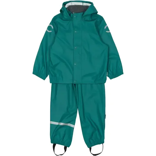 Le set de vêtements de pluie classique en PU de Mikk-line avec bretelles. Ce set de pluie est fabriqué à partir d'un tissu imperméable composé de - MAG11168515 - Modalova