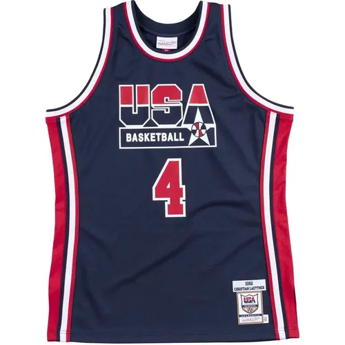 Authentisches Team USA Trikot Christian Laettner - Mitchell & Ness - Modalova