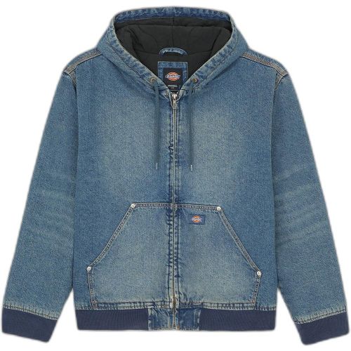 La giacca di jeans con cappuccio Hilham è una giacca da aviatore resistente e robusta, pronta per l'inverno, che racchiude tutto ciò che rende Dicki - MAG11126657 - Modalova