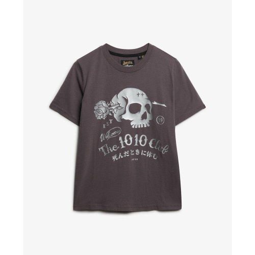 Das Damen-T-Shirt Superdry Super Skull ist ein essentielles Stück für diejenigen, die modernen Stil mit täglichem Komfort verbinden möchten. Entwo - MAG10162252 - Modalova