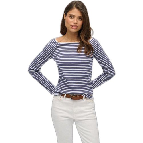 Taglio slim per un look aderente. Col bateau e polsini a coste. Piccolo logo ricamato sull'orlo. Un must-have nel tuo guardaroba capsule. Il top a spa - MAG10160141 - Modalova