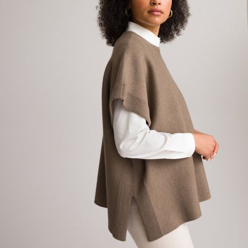 Milano Knit Poncho with Crew Neck - Anne weyburn - Modalova