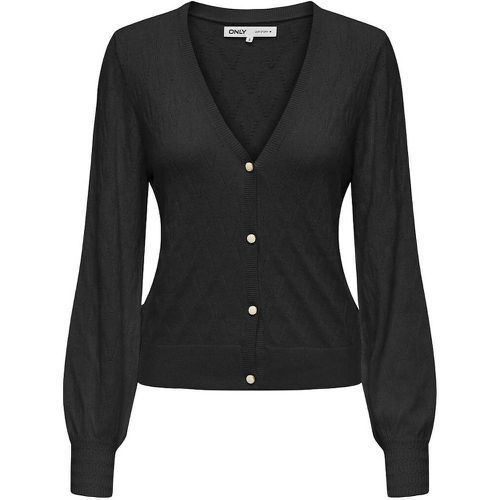 V-Neck Cardigan in Fine Knit - Only - Modalova