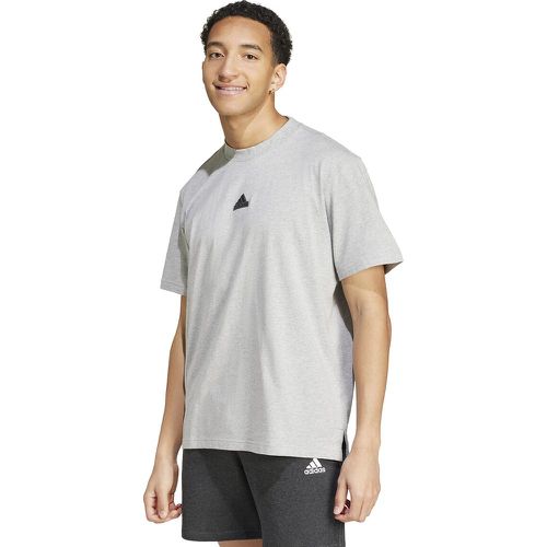 Cotton T-Shirt with Front/Back Logo - adidas performance - Modalova