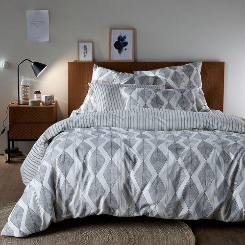 Assane Geometric 100% Washed Cotton Reversible Duvet Cover - LA REDOUTE INTERIEURS - Modalova