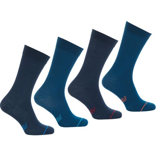 Pack of 4 Pairs of Plain Crew Socks - Athena - Modalova