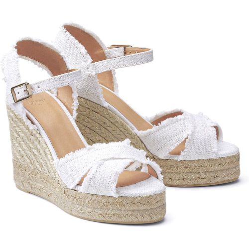 Bromelia Linen Wedge Espadrilles - CASTANER - Modalova