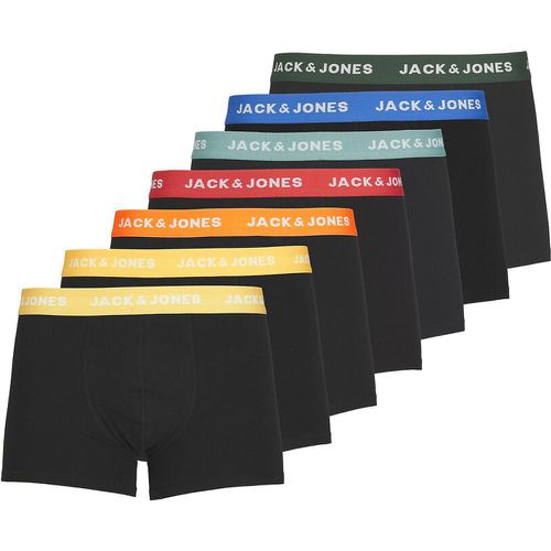 Pack of 7 Jactivo Hipsters in Plain Cotton - jack & jones - Modalova