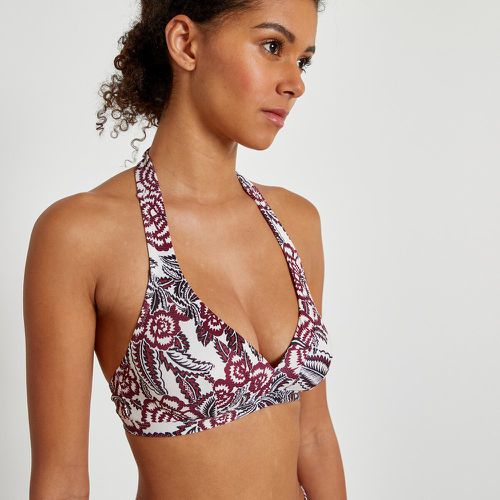 Pique Halterneck Bikini Top - LA REDOUTE COLLECTIONS - Modalova